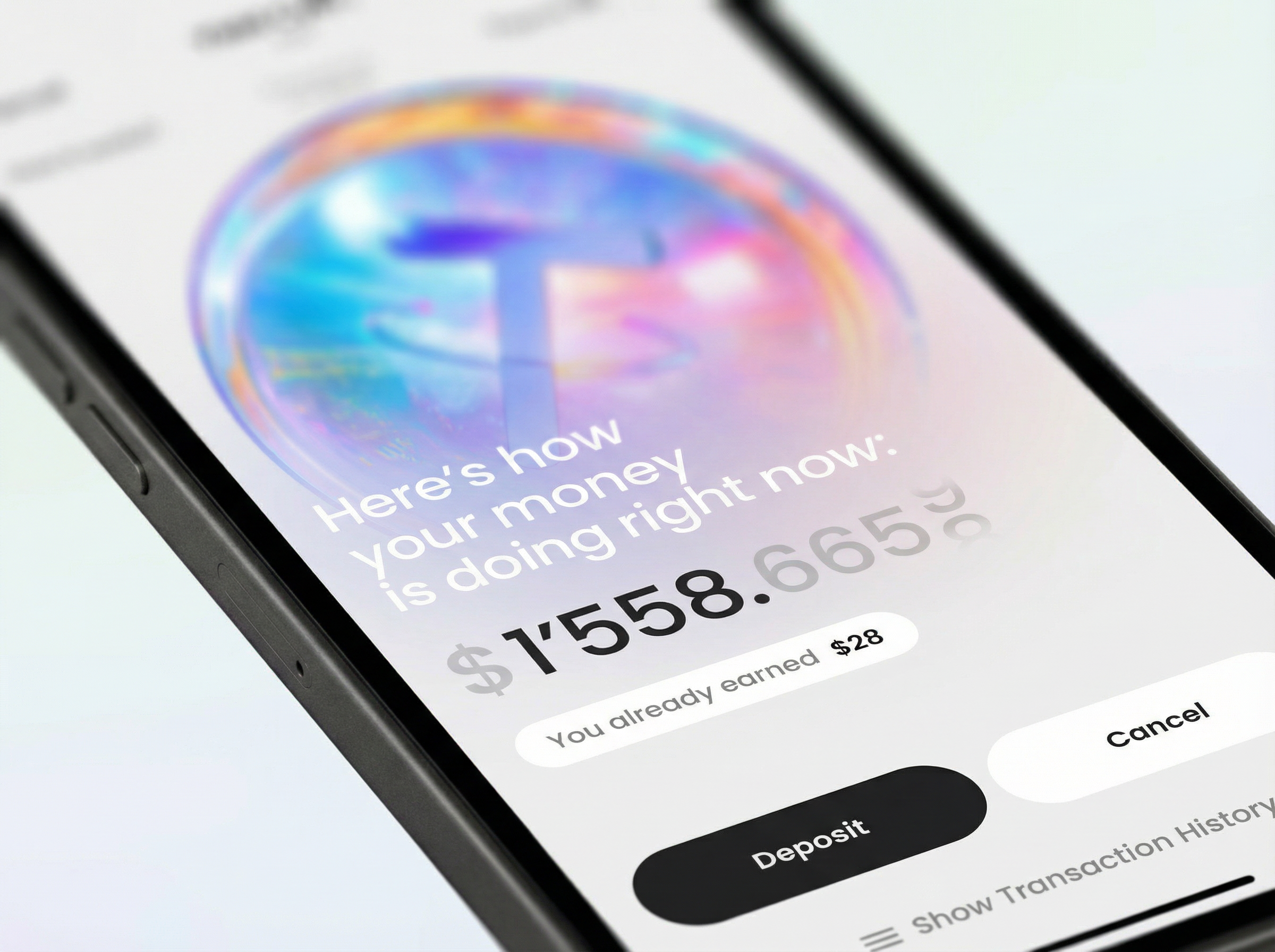 Telegram Mini App for USDT Staking 3d appdesign blockchain crypto cryptocurrency definitely ethereum fintech glassmorphism gradient miniapp mobileapp passiveincome staking telegram uiux usdt visualidentity web3 yield