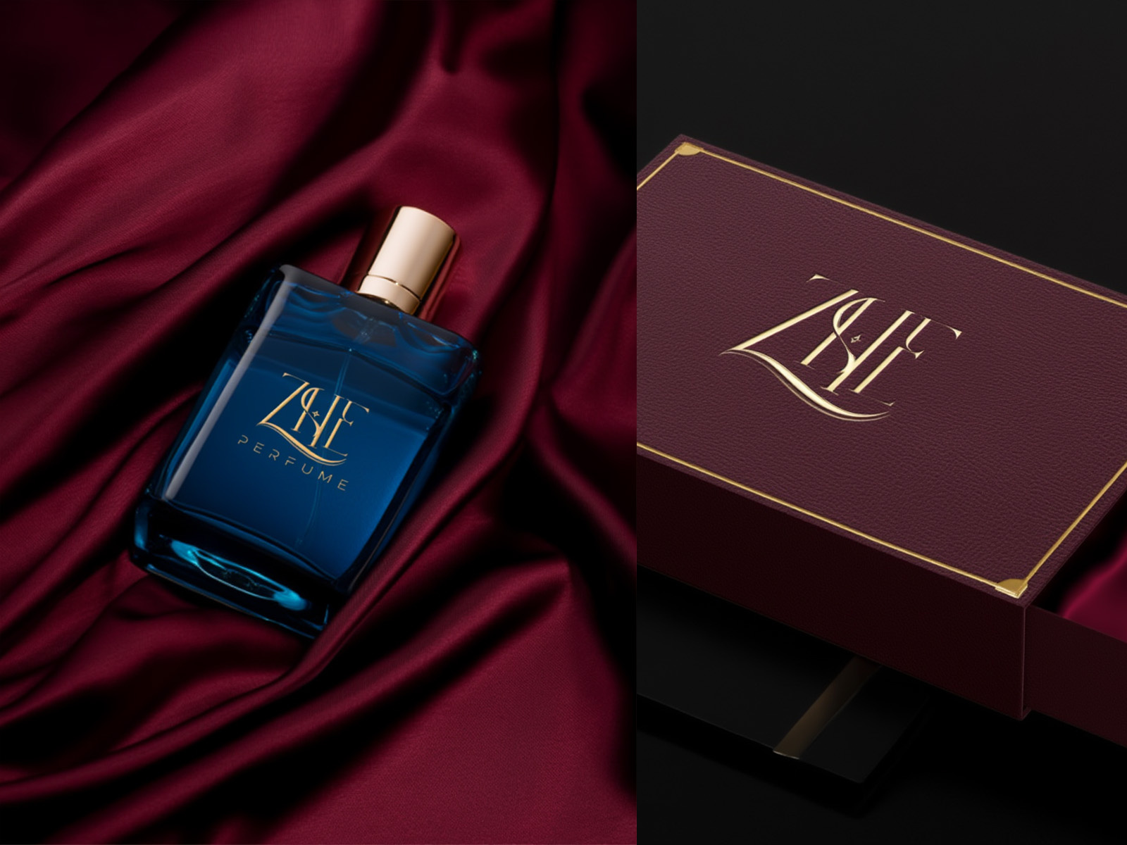 ZHE Perfume — Logo & Visual Identity Design craeative logo creative design illustration initial logo logo design logo maker luxury perfume minimalist logo modern logo perfume perfume brand logo perfume logo design premium logo
