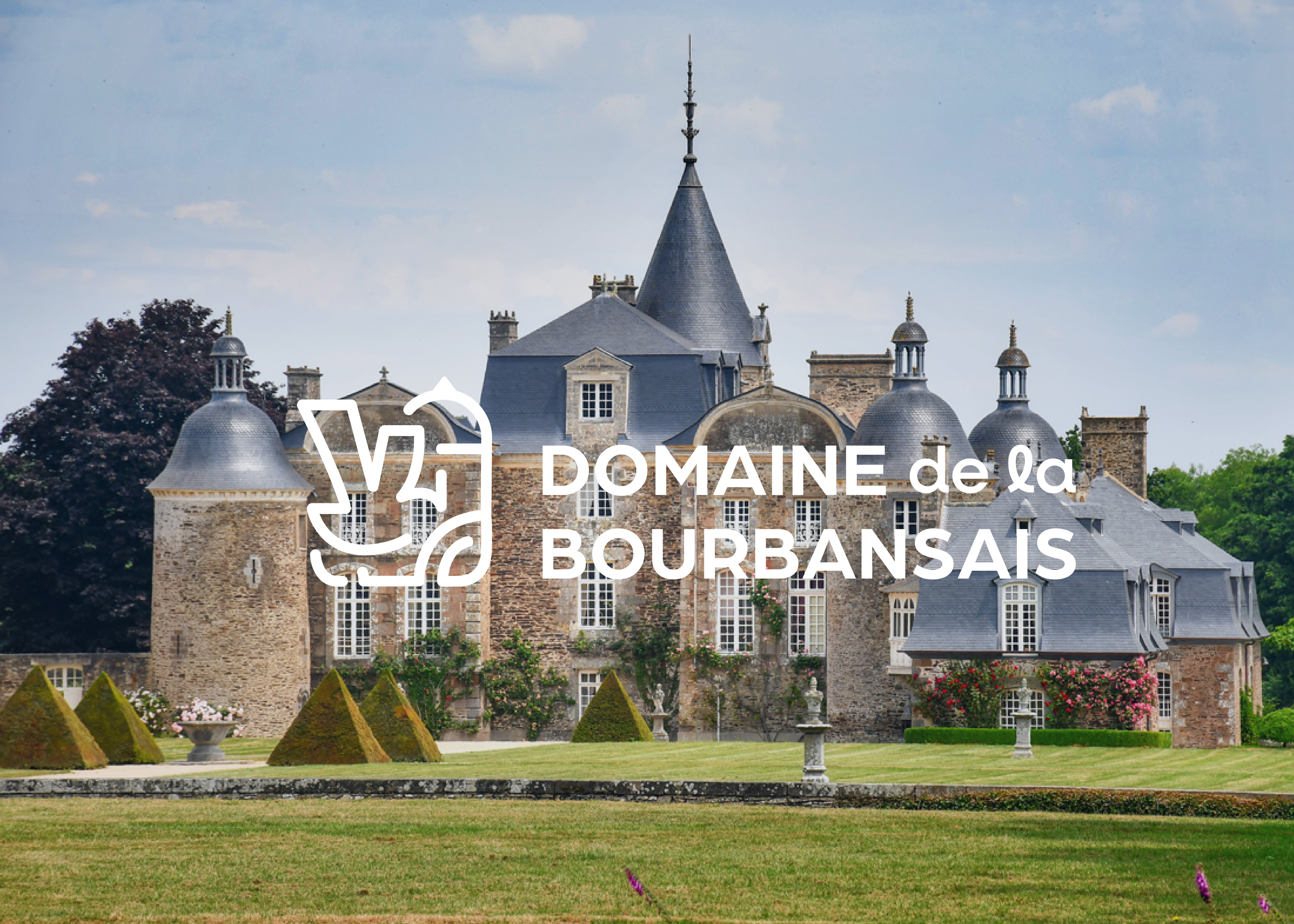 Domaine de la Bourbansais branding identité logo print web