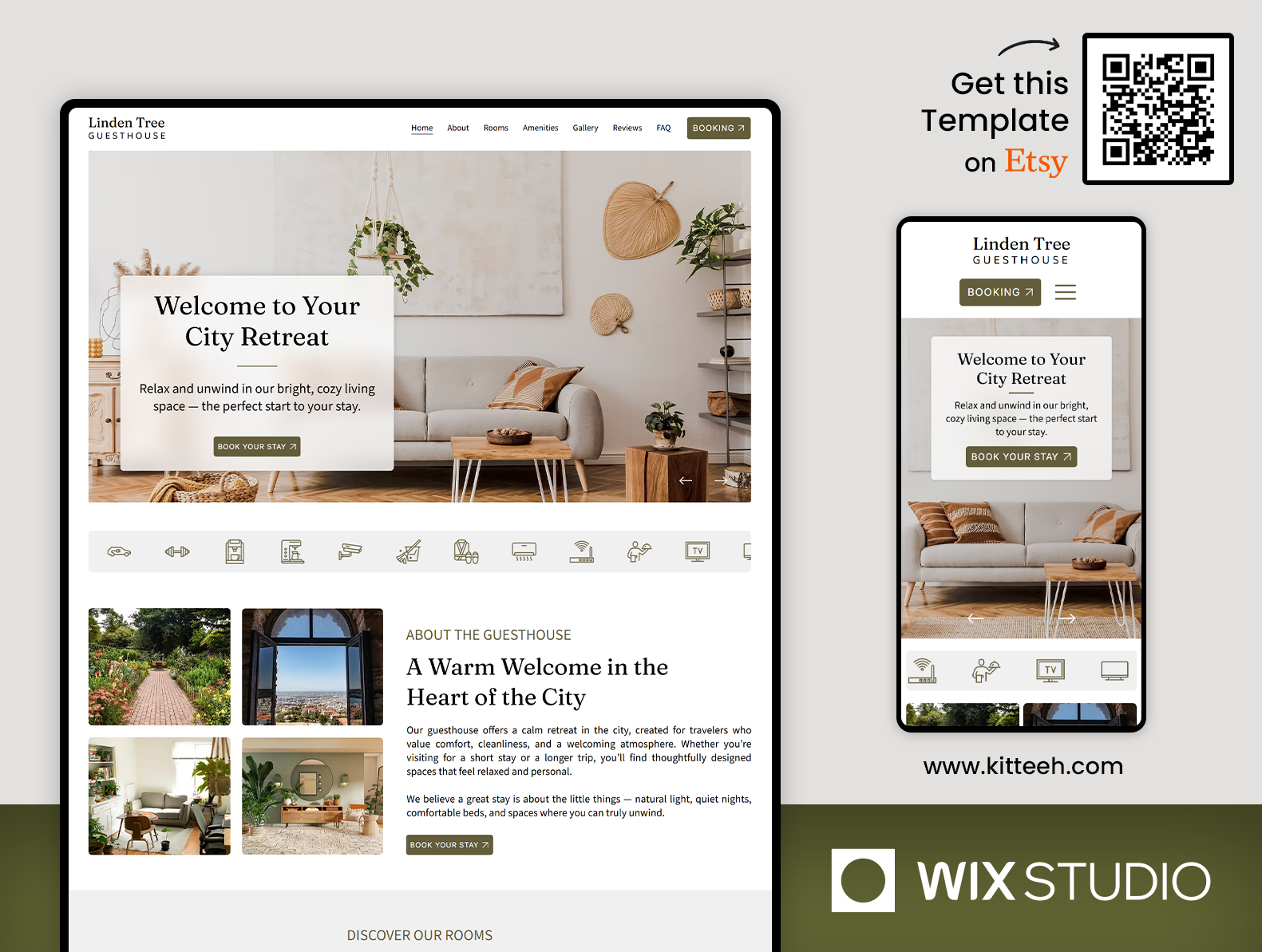Guesthouse Website Template accomodation apartment beautiful website boutique accomodation forest lodge guest house guesthouse guesthouse website design hotel inn motel short term rental short term rental website website website template wix studio wix studio website wix studio website template