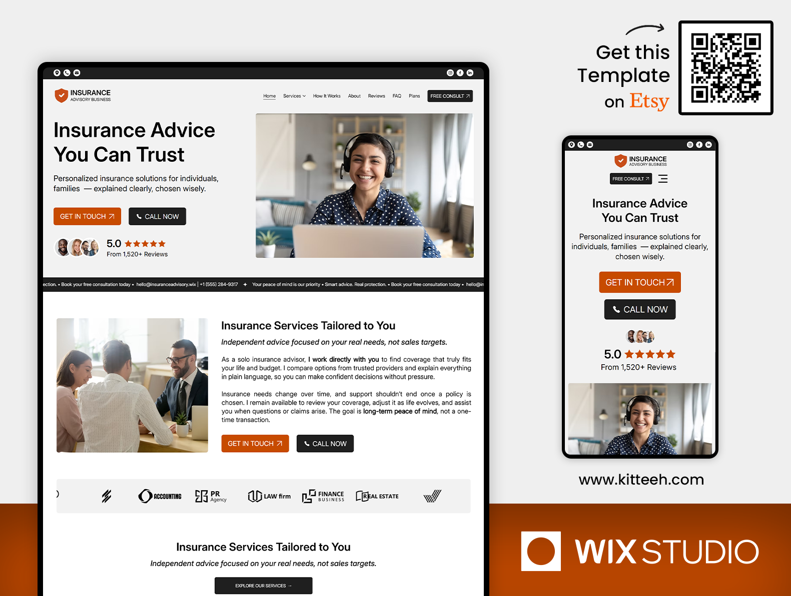 Insurance Advisory - Wix Studio Website Template accountant advice advisor advisory agency bookkeeper business consultant consults finance financial service health insurance insurance agency small business template website website template wix wix studio