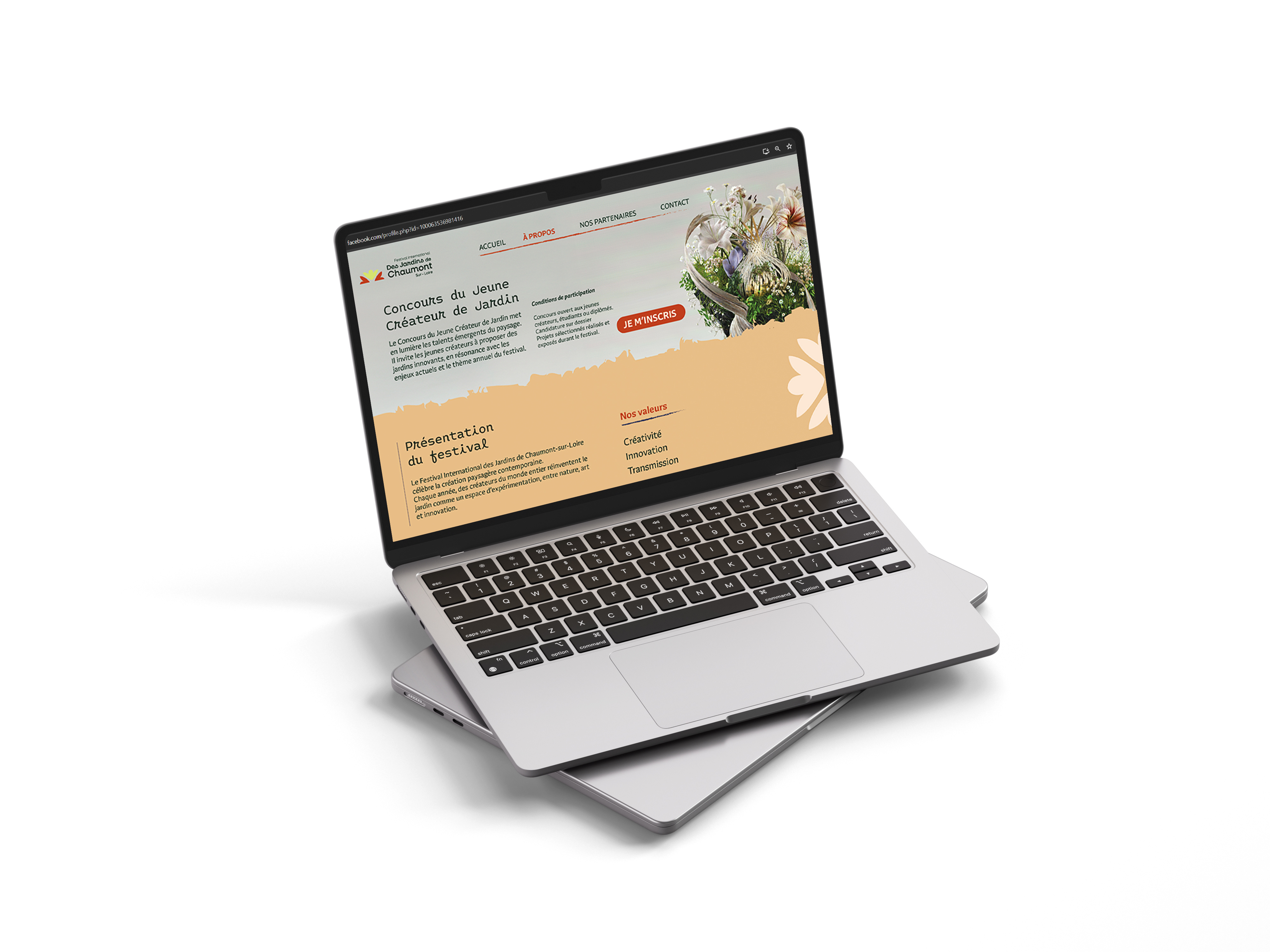 Festival international des jardins de Chaumont-Sur-Loire branding print web