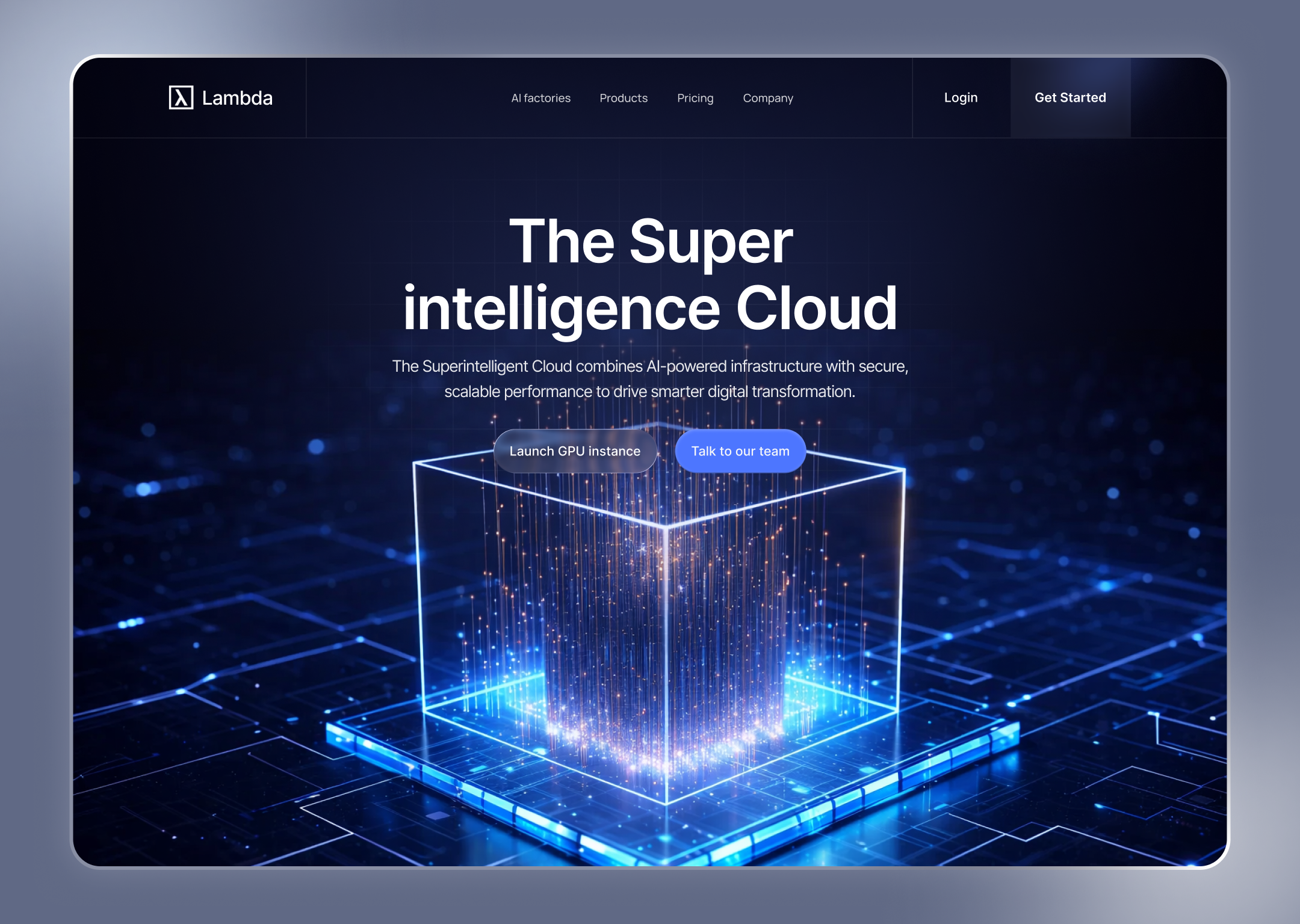 Cloud GPUs ai landing page ai powered cloud gpus ai website artificial intelligence cloud computing cloud gpus cloud gpus website creative decentralized ai gpu cloud design homepage landing page super intelligence cloud supercomputers superintelligence cloud trend uxui web web design website