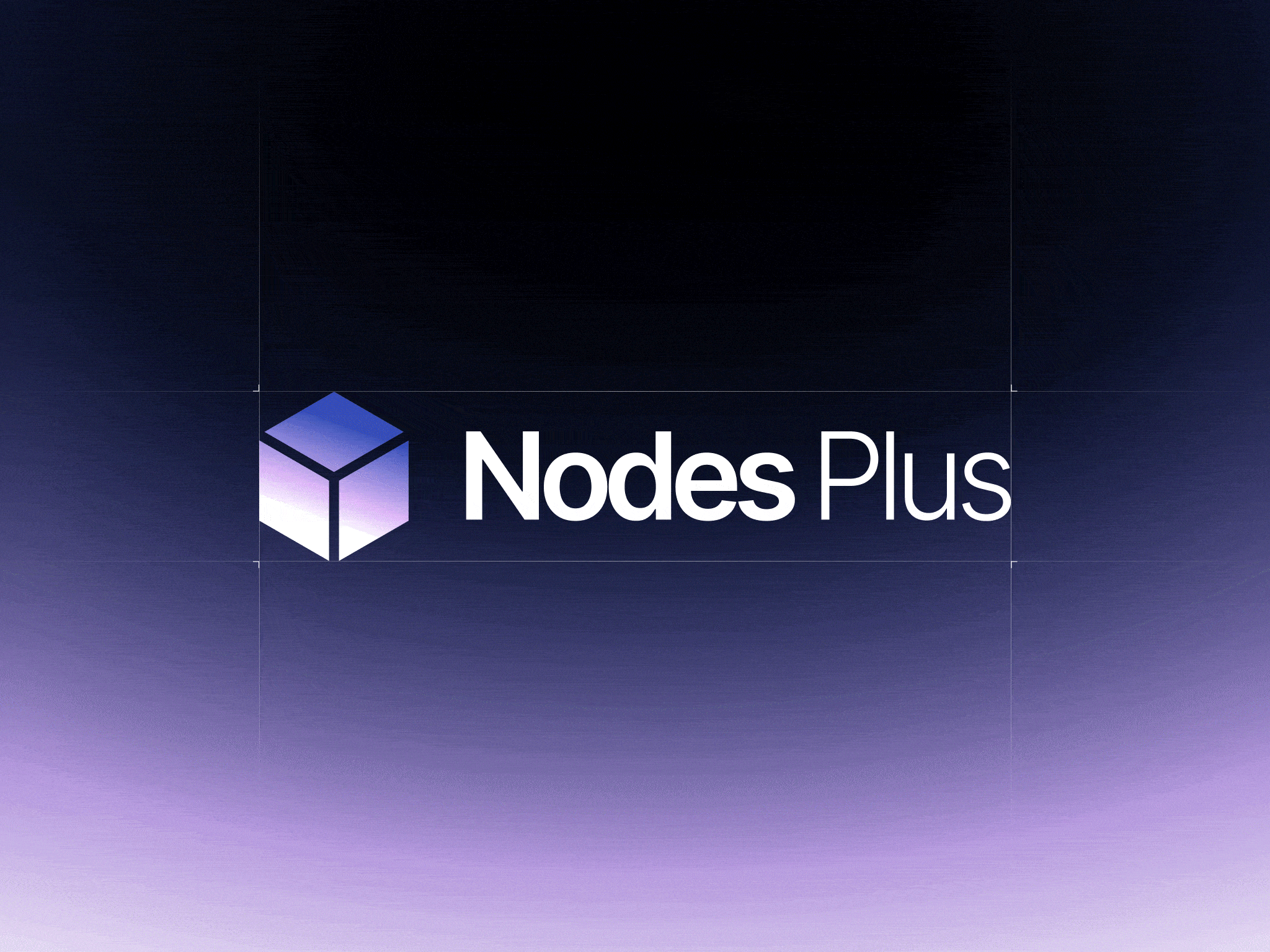 Logo Design Crypto Nodes Plus animation branding crypto graphic design identity isometric logo logo animation logotype minimalism motion graphics ui web3