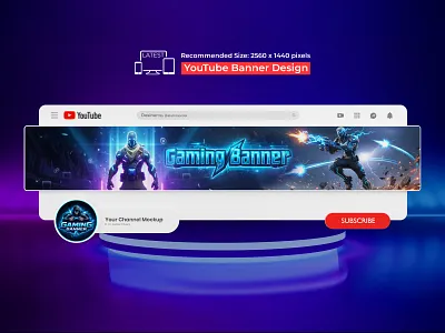 Professional gaming YouTube banner design, gaming channel art art banner banner ads banner design banners branding channel channel art cover game gaming gaming banner gammer gamming channel graphic design header logo social media