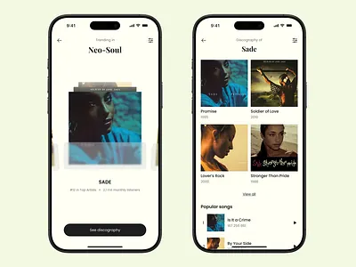 Music App aesthetic app concept listening app listening app concept listening app ui listening app uiux music album music app music app concept music app ui music app uiux music player music player ui ui ui design uiux music app uxui visual design