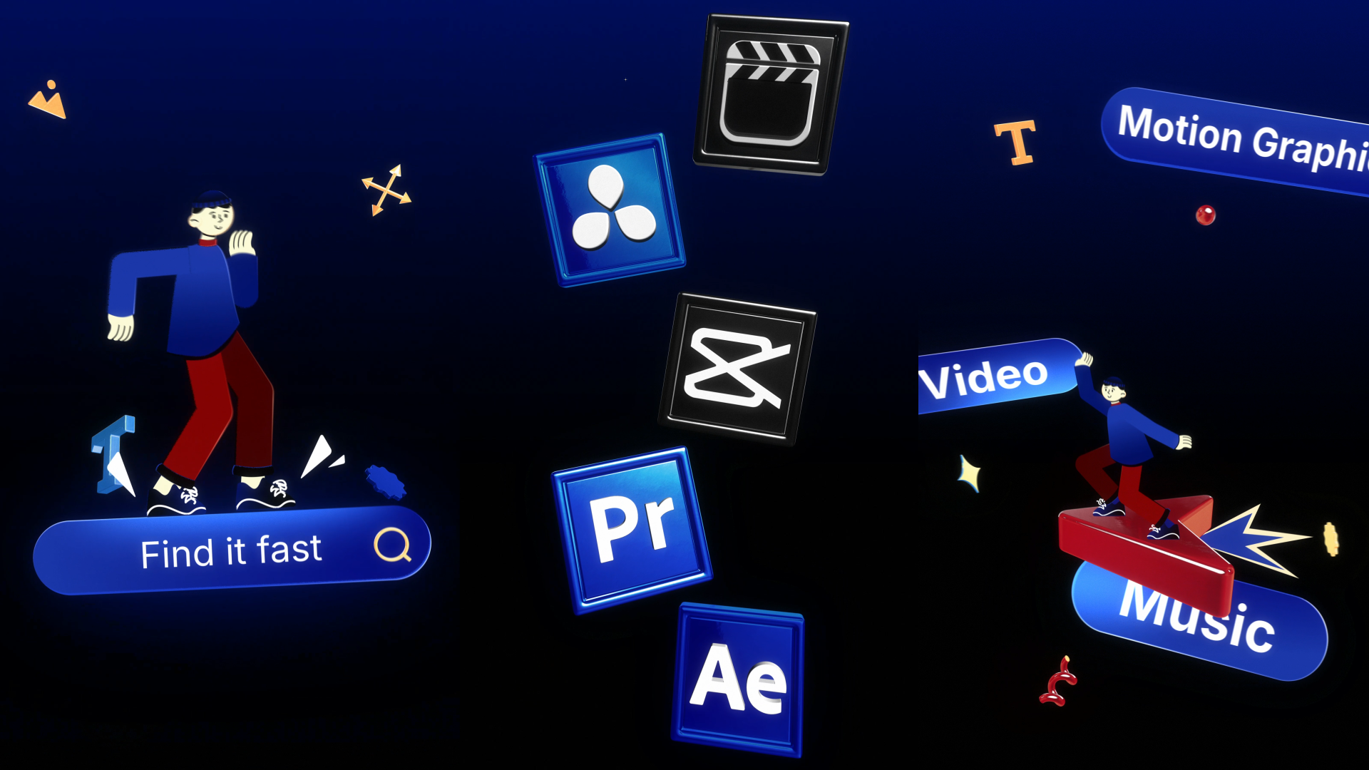 YouMotion Promo - Motion Graphics Universe 3d advertising animation brand creative digital product graphic design interface marketplace motion design motion graphics platform production promo reel showcase studio ui