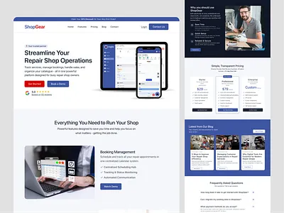 SaaS Landing Page | UI/UX & Wordpress e commerce landingpage saas wordpress