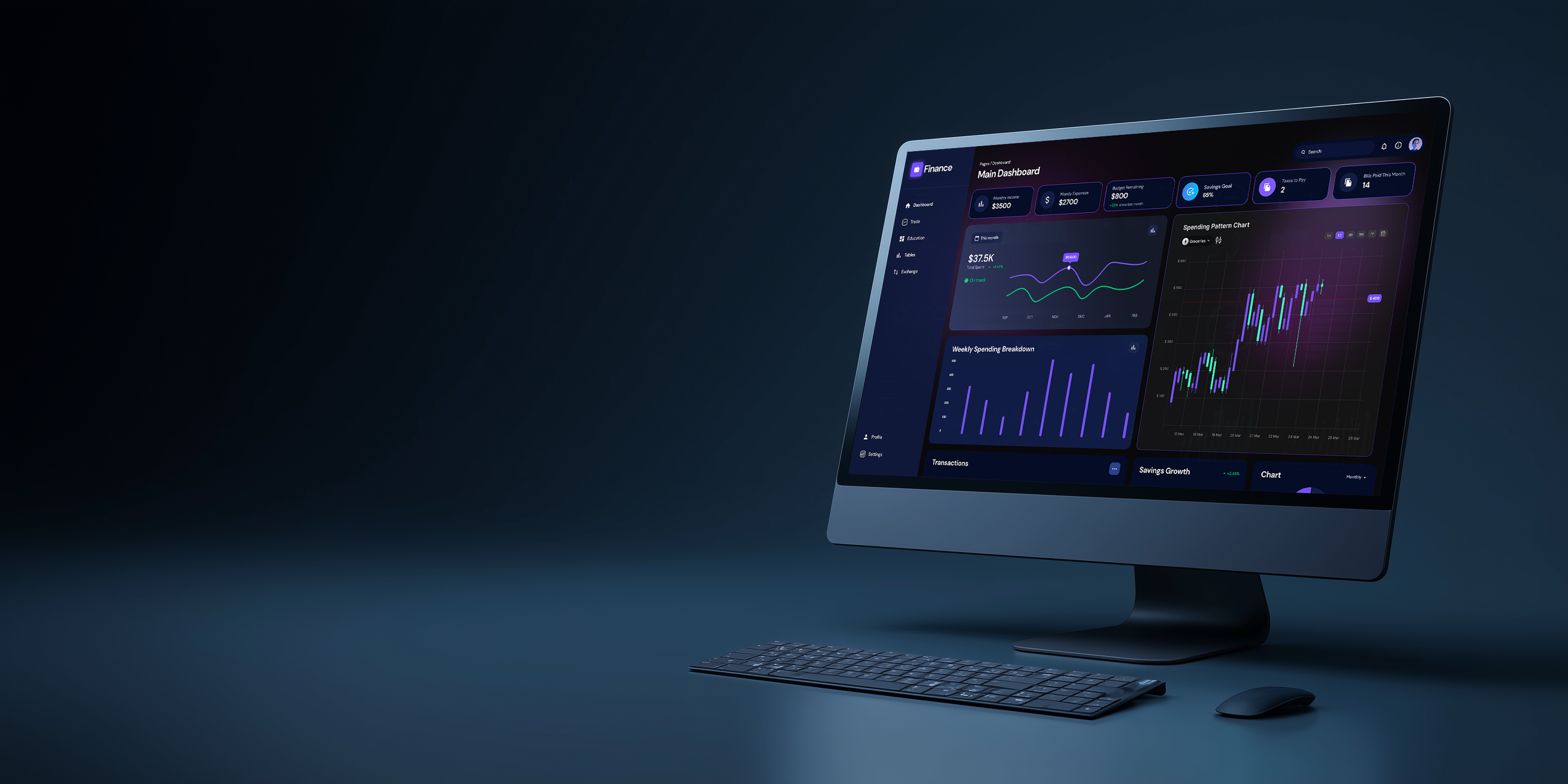 Finance SaaS - Analytics Dashboard analytics app b2b brand branding corporate dark mode dashboard data viz design figma finance fintech graphic design saas ui ui design ux web design