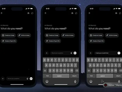 Mobile AI Empty Screen UI ai design empty screen mobile app mobile design ui