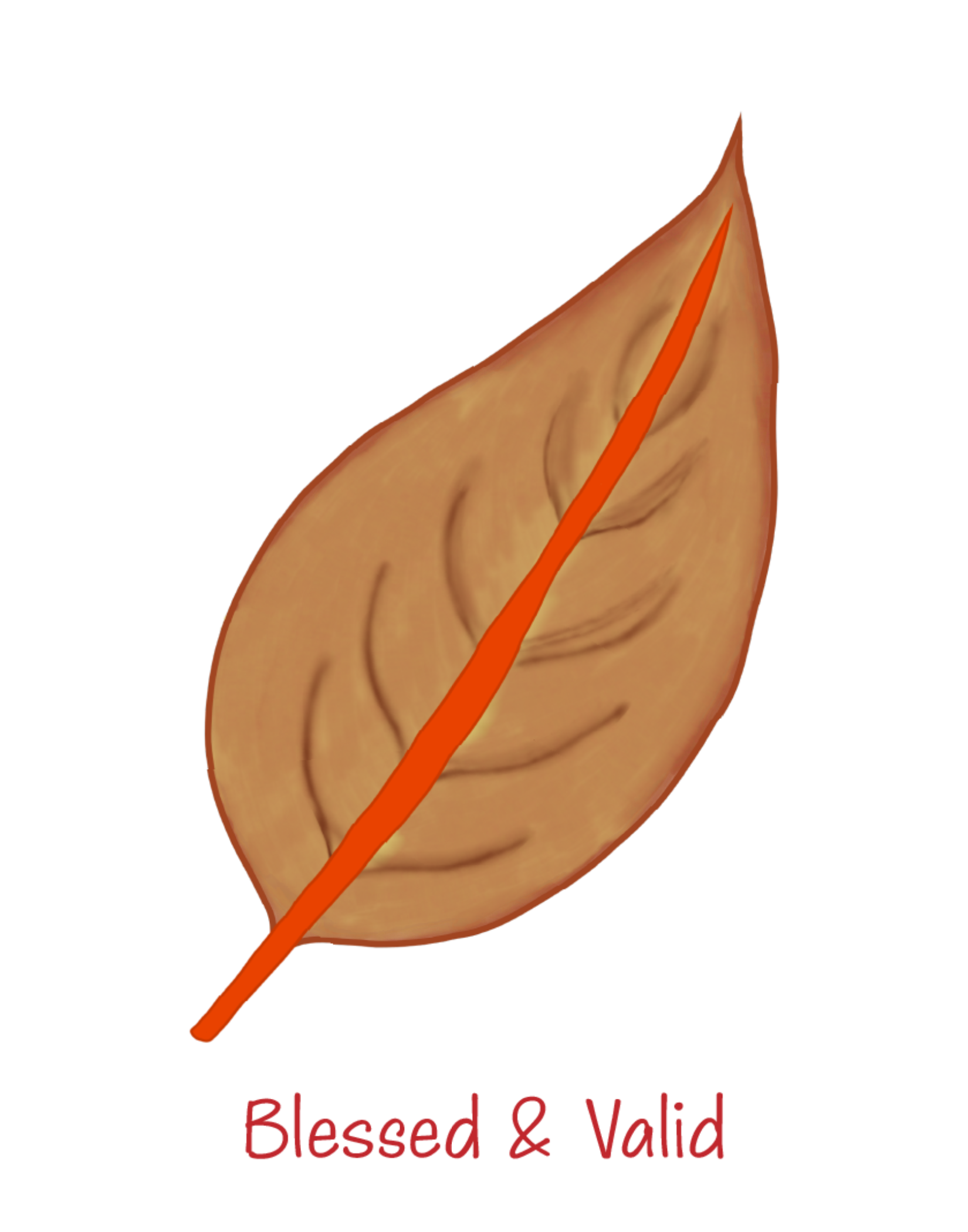 Blessed & Valid Leaf Logo branding illustration logo vector