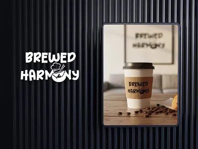 Brewed Harmony — Modern Culinary Logo Design brand concept brand identity cafe branding cafe logo clean logo contemporary branding creative logo delivery brand flat logo design food beverage food branding food industry hospitality design logo design logo inspiration modern logo organic design restaurant identity restaurant logo visual identity