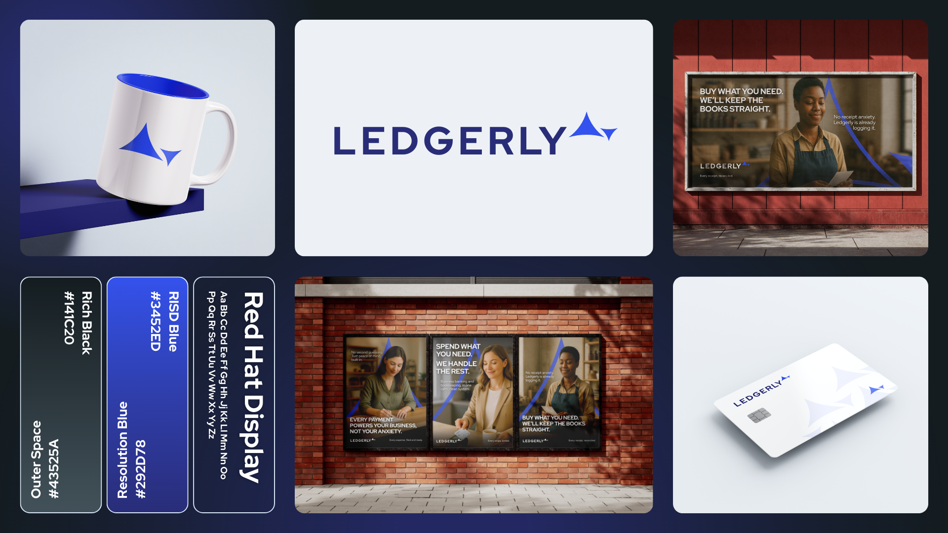 Ledgerly — Fintech Brand Identity branddesign branding fintech logo design saas branding