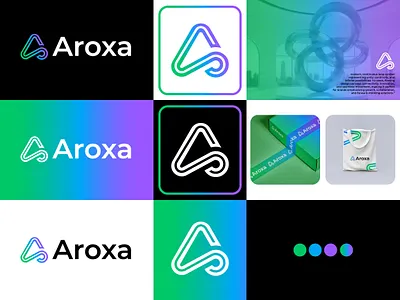 A loop, aroxa a letter loop animation best logo brand identity branding infinite logo logo design logo designer logo identity logos logotype loop tech logo visual identity