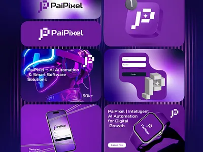 PaiPixel — AI Automation Smart Software Solutions brand identity