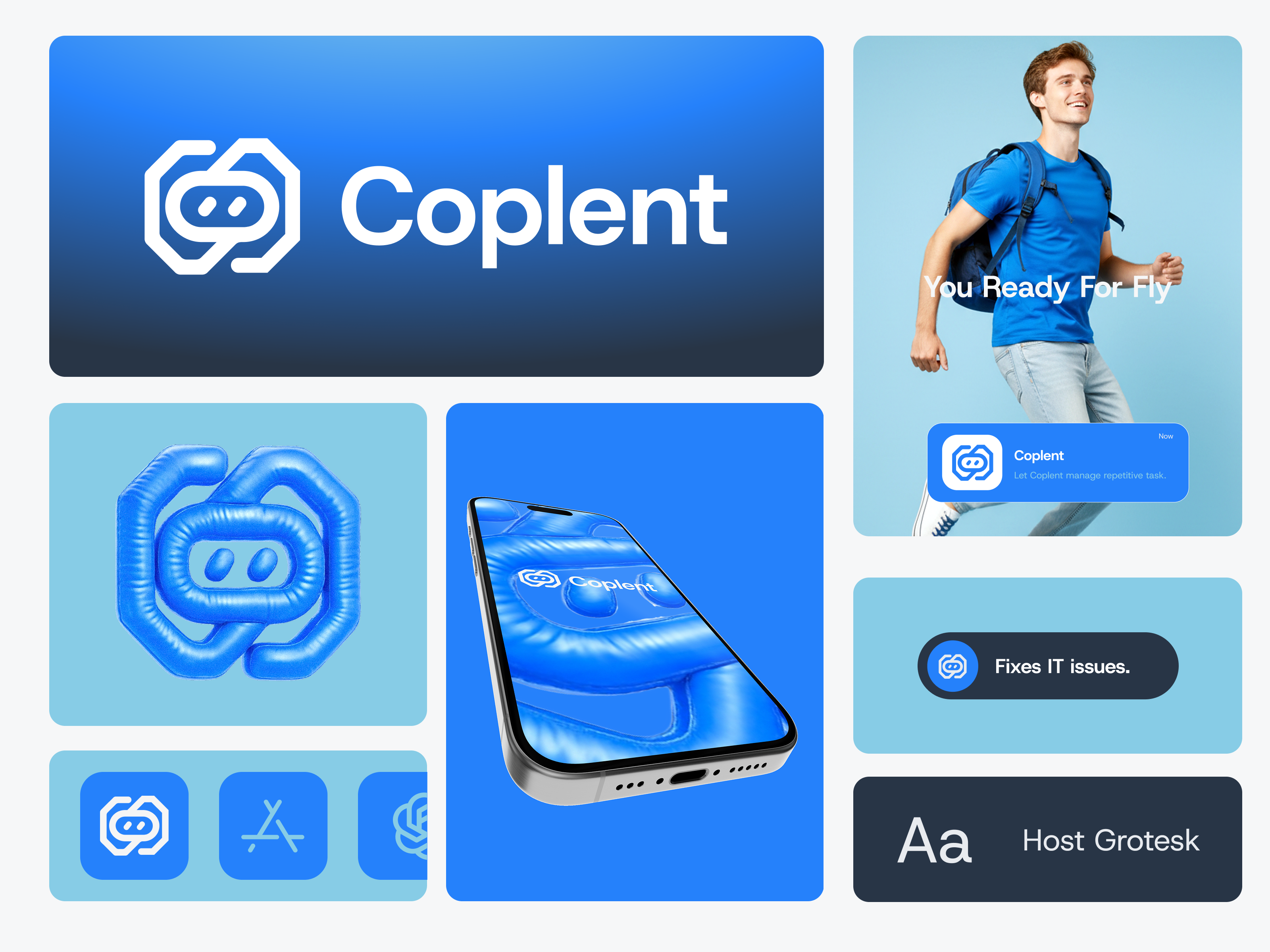 Copilot, IT Assistant, Productvity, Task Management , AI Logo ai agent builder ai branding ai startup logo ai tech logo branding copilot logo ecommerce futuristic infinity intelligence logo it assistant logo logo maker logodesign modern logo productivity robotics symbol task management virtual assistant