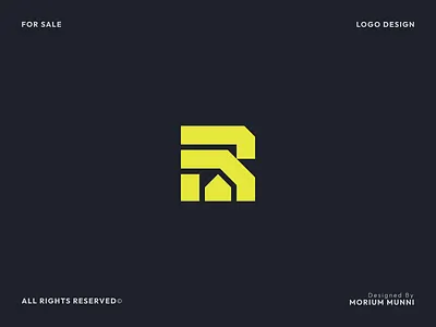 Letter R, Home Logo, For Sale branding graphic design home logo home r logo letter r letter r home logo logo logodesign logomaker logos modernlogo r home r home logo r letter logo r logo real estate logo