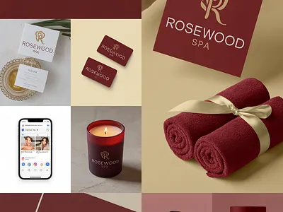 Rosewood Spa 3d animation branding graphic design logo motion graphics ui