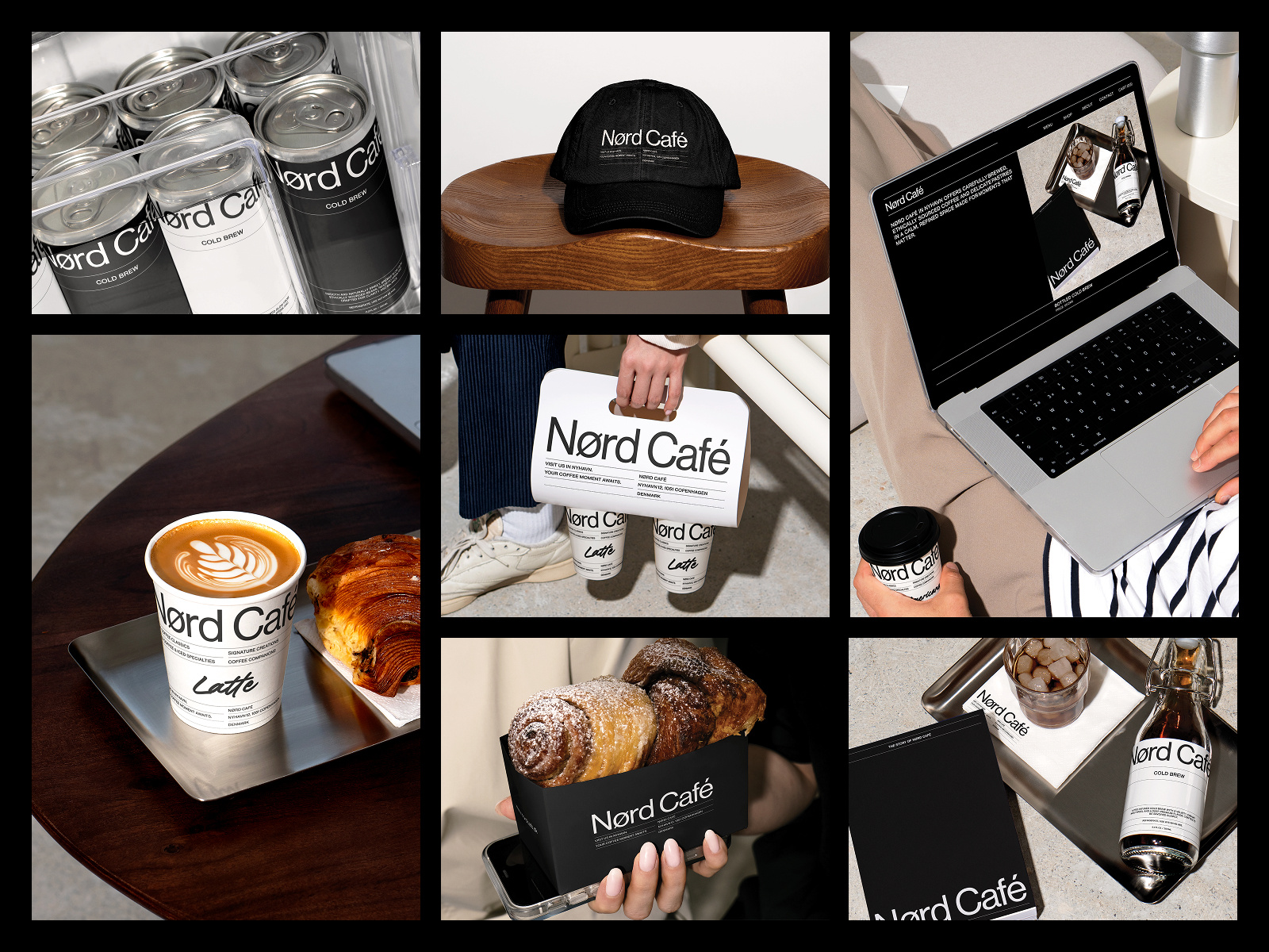 Nørd Café / Logo Design / Brand Identity arifcreatics brand identity brand system branding cafe branding cafe logo coffee logo coffee shop logo logo design minimalist design packaging design stationery design swiss design visual identity