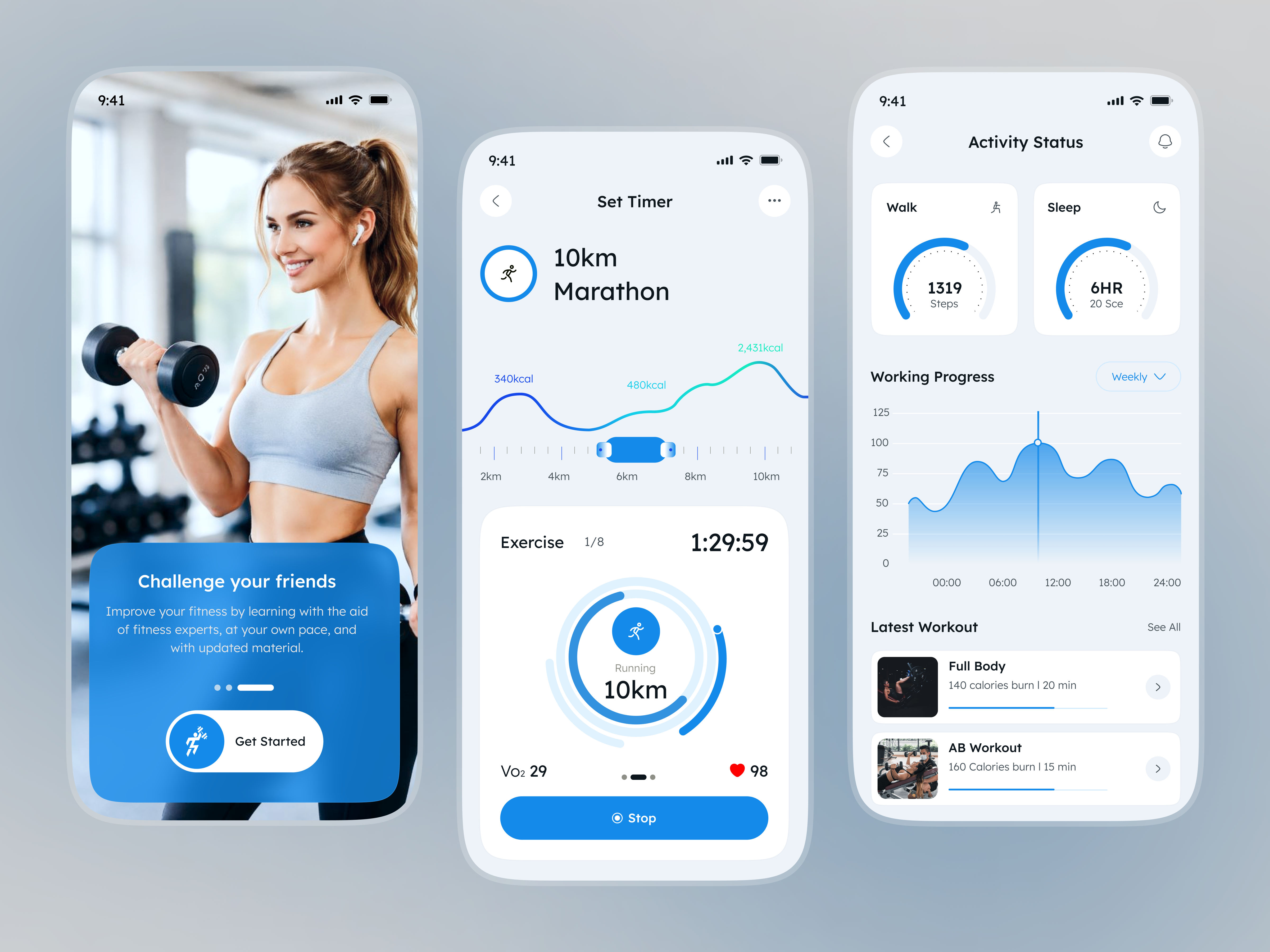 AI Fitness — Train Smarter with Intelligence activity ai app ai fitness app app design dashboard exercise fitness gym health tech mobile app routine smart fitness social media sports training ui design ux design workout