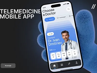 Telemedicine Mobile iOS App Design ai ai app android app assistant chat chatbot dashboard dashboard design design health healthcare app ios management mobile mobile app product design telemedicine app ui ux