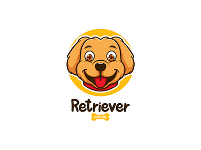 Retriever Puppy design graphic design icon illustration logo mascot vector