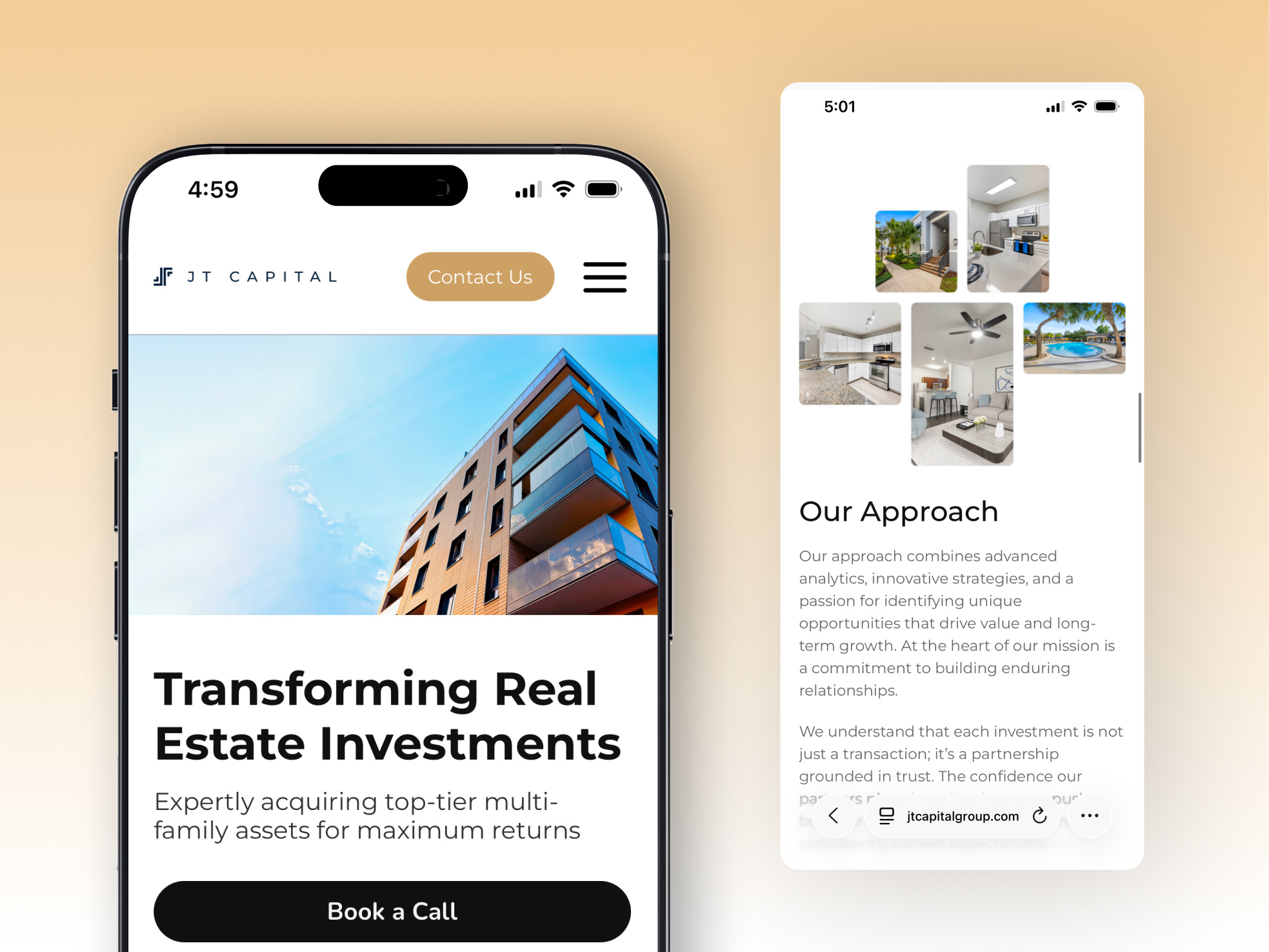 Real Estate Website — Mobile Responsive Design building booking business website corporate website financial website investment website landing page luxury real estate luxury website mobile website modern website property real estate real estate developer responsive design selling apartment ui ui design ux web design website