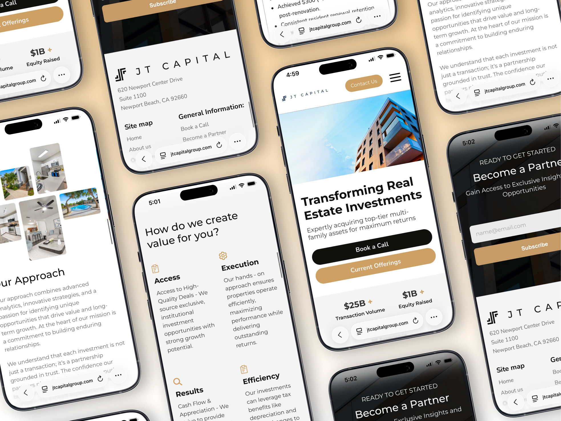 Example of Real Estate Agency Website Design