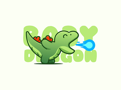 Cute Baby Dragon design graphic design icon illustration mascot vector