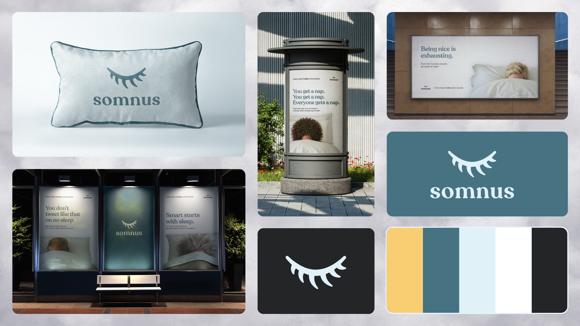 Somnus — Sleep & Wellness Brand branding logo design sleep brand visual identity wellness design