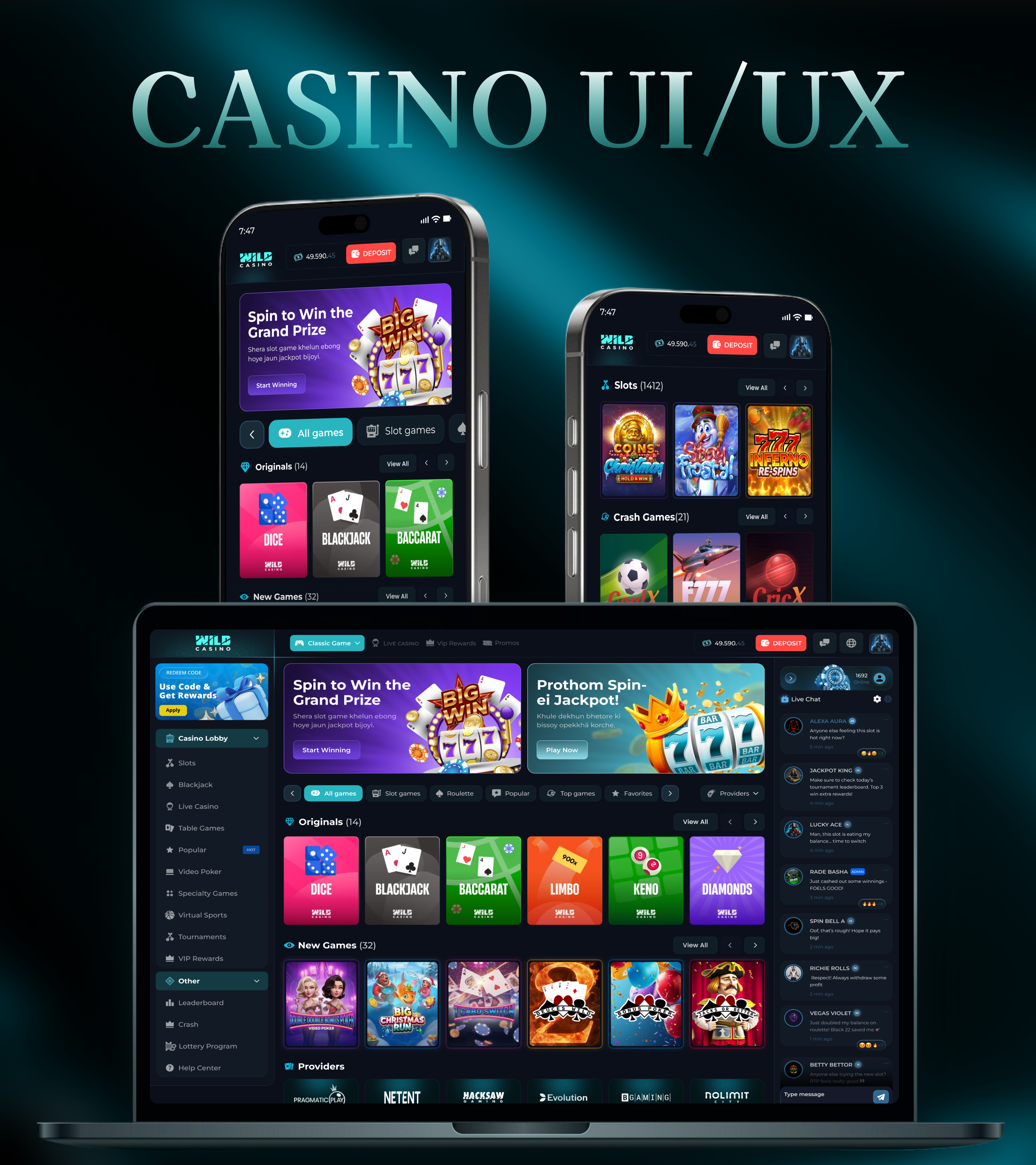 Casino App UI/UX Design betting casino casino branding casino design casino interface casino ux casino web design crash game gambling design game modern website online casino slot ui ux user interface web web design web interface design web responsive design webdesign