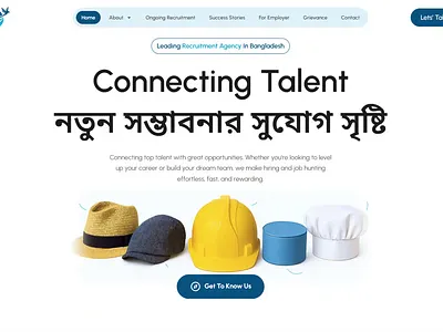 Starling International Ltd. - Recruiting Agency Platform 3d animation blender blue elemetor figma graphic design immigration job minimal modern motion graphics recruiting agency ui ux web