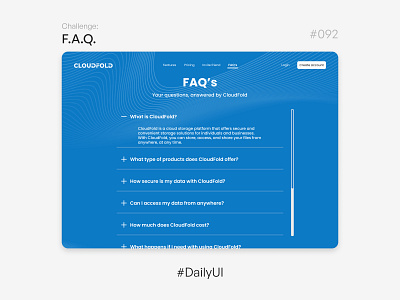 F.A.Q. - Challenge Daily UI #092 092 challenge daily ui daily ui daily ui 092 f.a.q. faq product design ui ui ux ux web design