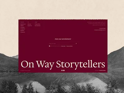 Website Design. Footer art direction cms content design culture design editorial design footer minimal modern storytelling travel ui ux web design web development webdesign website website design