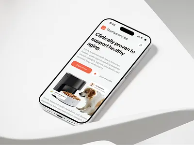 Pet Food / Dog Nutrition App Responsive UI appdesign cleanui dogapp ecommerce figma iosapp minimalu mobileapp mobileui moderndesign nutrition pet petapp petcare petfood productdesign responsive uidesign uiux uxdesign