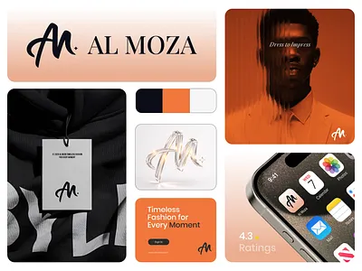 AL MOZA - Timeless Fashion Brand Identity brand design brand identity branding branding logo business logo clothing branding clothing logo fashion branding fashion design fashion identity identity design logo logo designer logo maker logos logotype nazmul creates timeless logo visual identity visumind creative