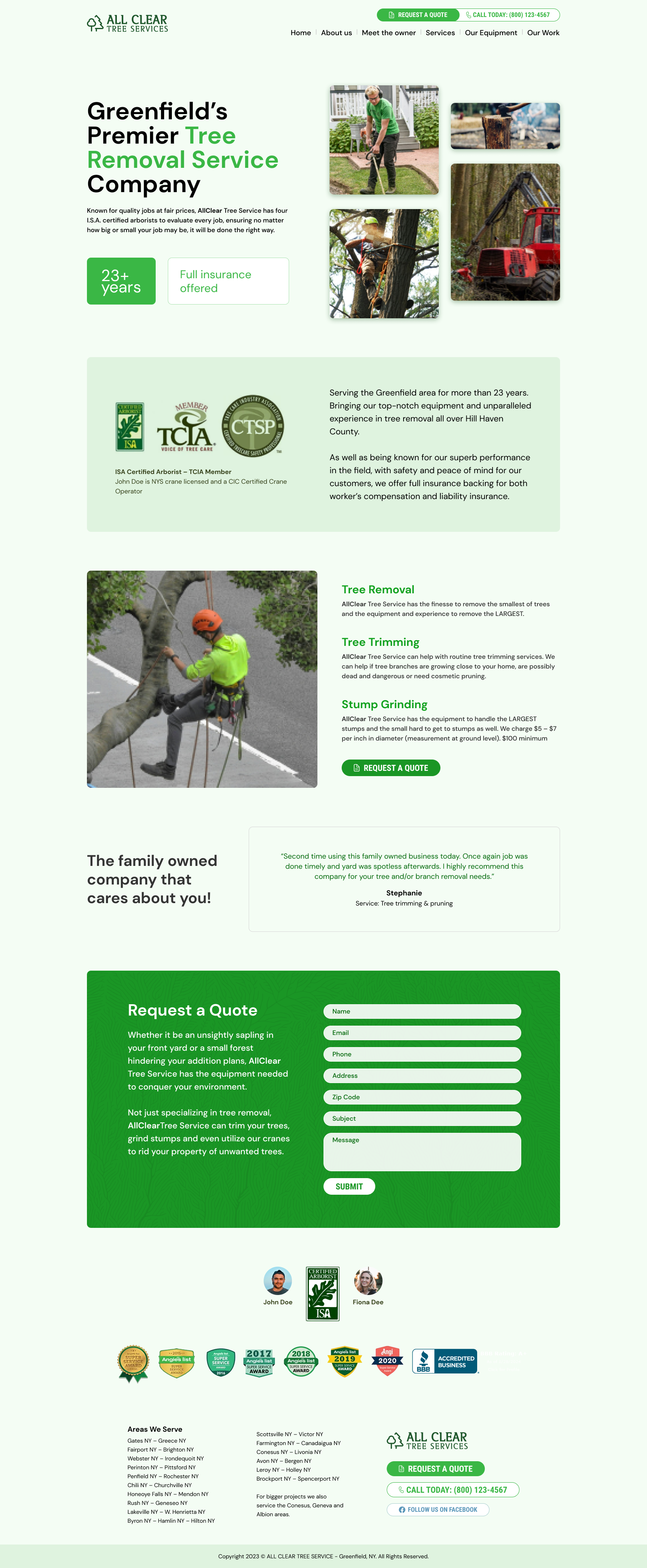 Tree Removal Service Website - WordPress animation branding business website cleaning website design elementor graphic design illustration logo motion graphics service website ui ui design ui ux web design web development website website design wordpress wordress website