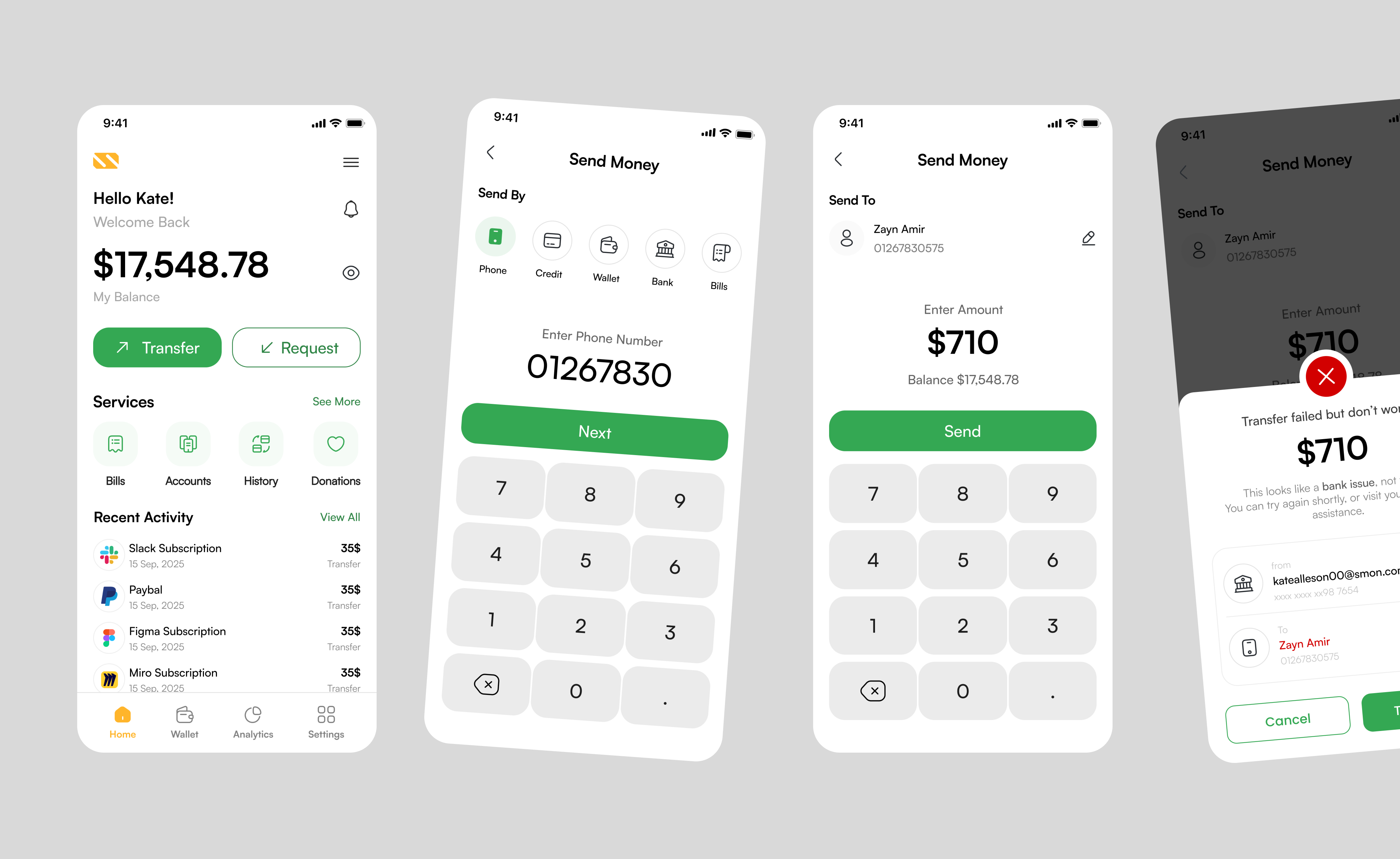 Money Transfer & Personal Finance App app design mobile app ui ui design ui ux user interface