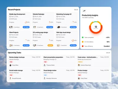 Project Management Web App app dashboard design interface product service startup ui ux web web app website