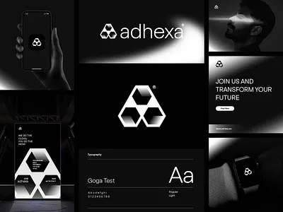 Logo design, Brand identity, SaaS logo, A logo, a logo black theme branding geometric logo gradient logo hexagon logo letter a logo logo folio logo portfolio logo presentation logomark logotype modern tech logo technology logo triangle logo unused logo visual identity white logo