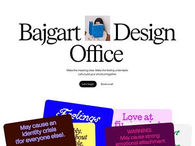 Bajgartoffice Footer brand branding colors footer portfolio ui webdesign website