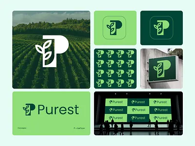Organic P Letter Logo abstract p logo agriculture logo branding business logo ecofriendly logo ecommerce logo elegant design farming logo graphic design minimalist logo modern logo organic logo p letter logo tech logo