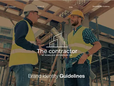 The Contractor – Where Architecture Meets Branding brand guidelines brand identity brand identity design branding branding kit design graphic design logo logo design