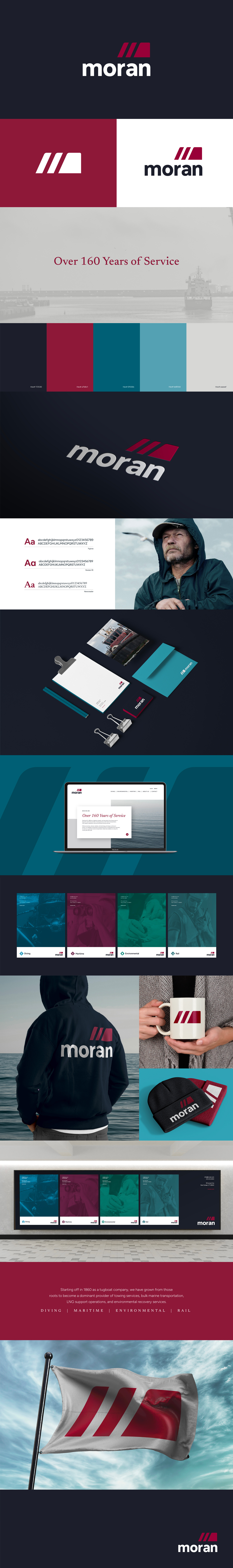 Moran Draft Concept brand branding graphic design identity identity design logo logo design martitime stylescape tugboat