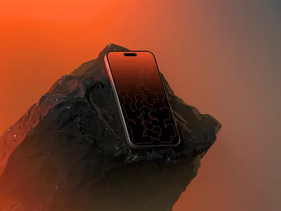 iPhone mockups by Ply 3d 3d mockup branding design graphic design illustration logo mockup ui