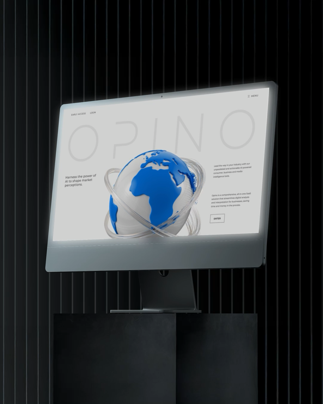 OPINO Web Design 3d animation motion graphics ui