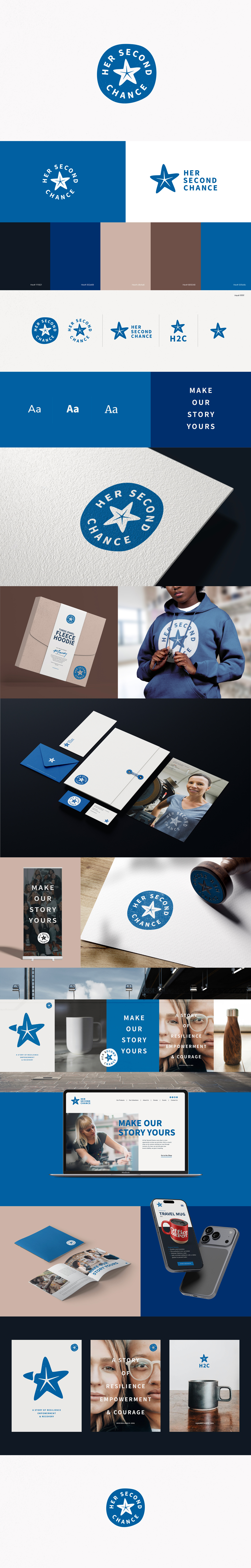 Her Second Chance Draft Concept brand identity branding graphic design identity design illustrator logo logo design retail retail branding