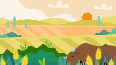 Brown Cow Intro Animation animation design graphic design illustration motion graphics