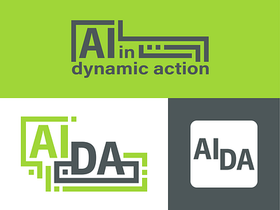 The logo for AIDA lab ai design logo vector