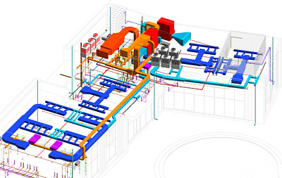 MEP System BIM Model 3d 3d modeling bim bimmodel building information modelling design drainage hvac mep revit revitbim